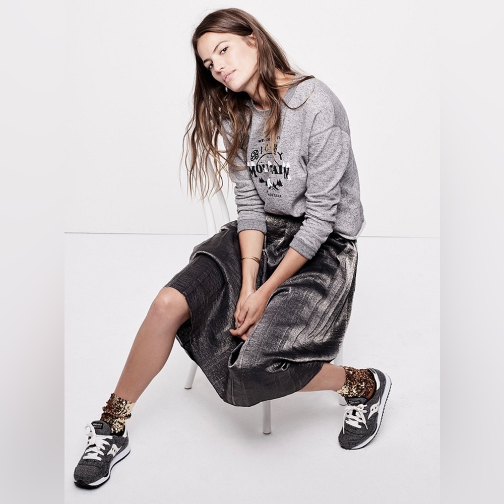 Madewell Big Sky Cutoff Sweatshirt